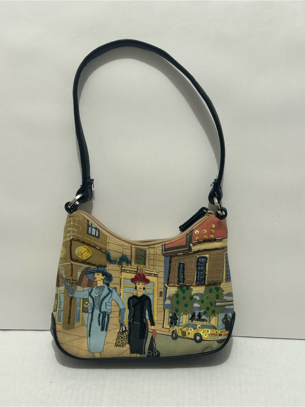 Frankie & Johnnie Crossbody Bag
City Street Scene Novelty Purse